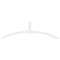 Ekena Millwork Archdale Architectural Grade PVC Gable Bracket, 108"W x 31 1/2"H x 4"D x 4"F, 7/12 Pitch GBP108X32X0404ARC00 - alternate 2